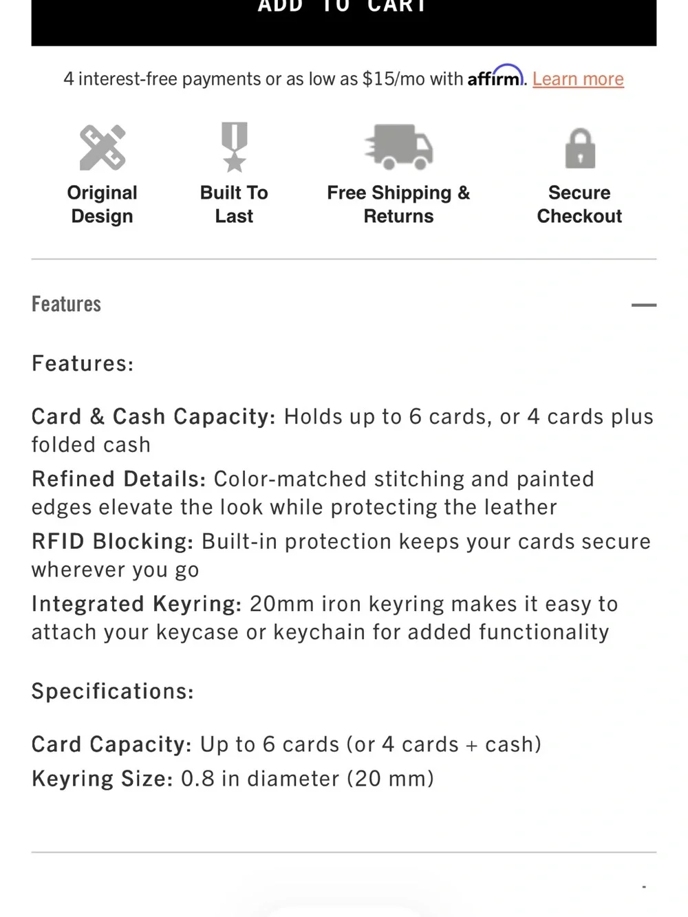 Ridge wallet-NEW